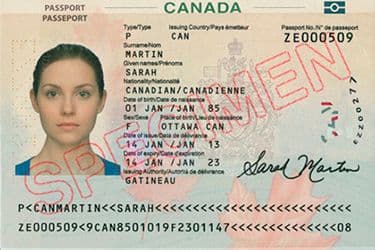 Passport sample